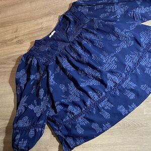 Maurices Deep Blue Lace Top